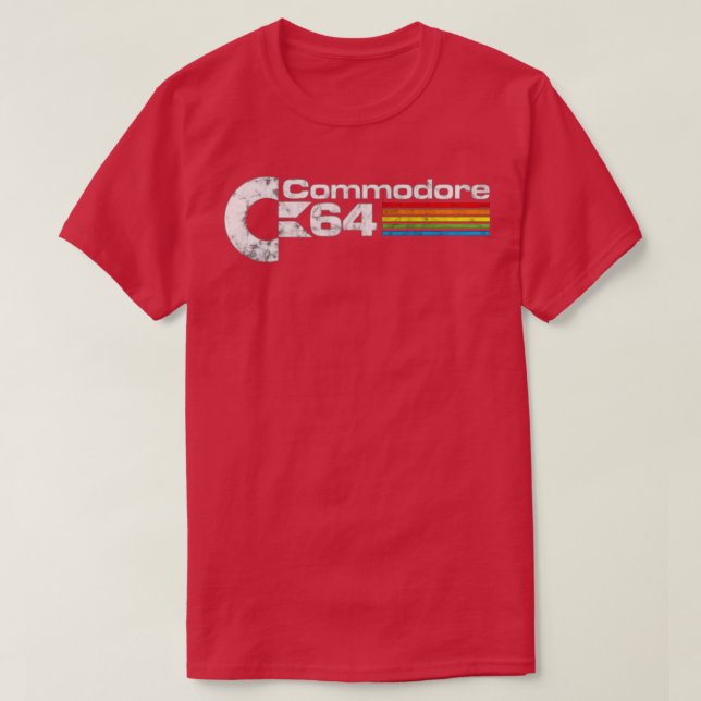 COMMODORE 64 Merchandise T Shirt (Design framsida)