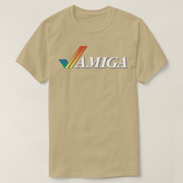 Commodore Amiga Logotyp T Shirt (Design framsida)