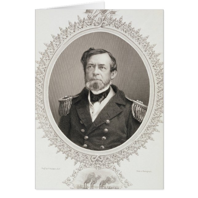 Commodore Andrew Hull Foote Hälsningskort (Framsidan)
