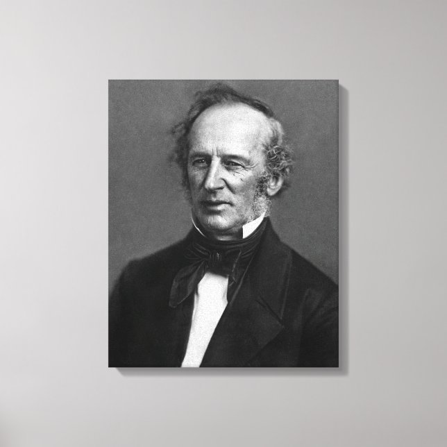 Commodore Cornelius Vanderbilt Porträtt circa 1850 Canvastryck (Framsida)