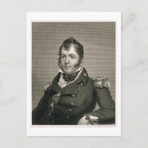 Commodore Oliver Perry (1785-1819), engrave Vykort