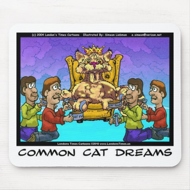 Common Cat Dreams Funny presenterar Tees & Collect Musmatta (Framsidan)