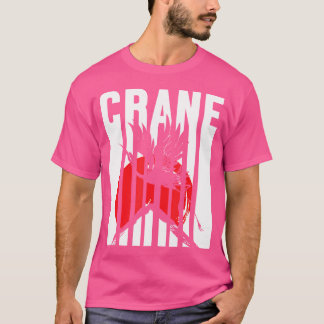 Common Crane Japan Sol Red Bird Nature Origami Ani T Shirt