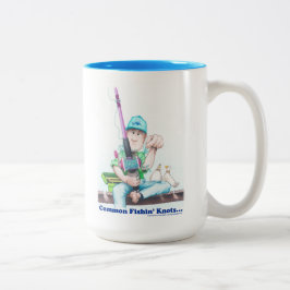 Common Fishin Knots - casting difficulties Två-Tonad Mugg