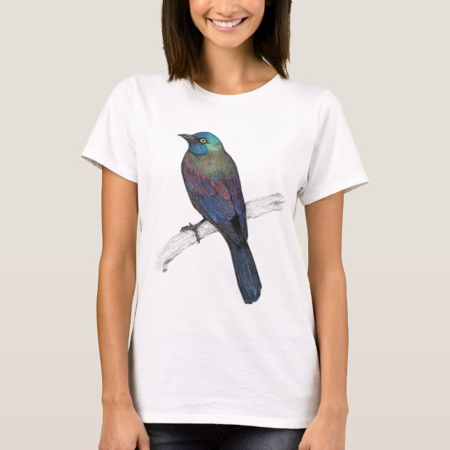 Common Grackle T Shirt (Framsida)