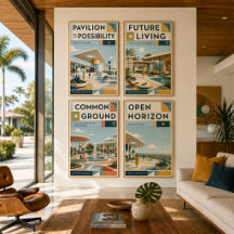 Common Ground Mid Century Modern Affisch
