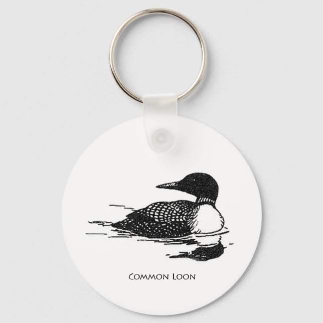 Common Loon Nyckelring (Framsida)