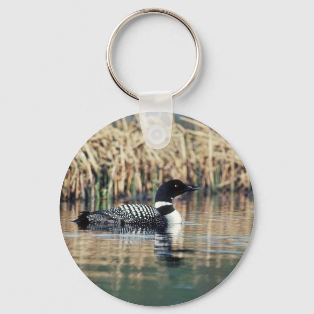 Common Loon Vatten Nyckelring (Framsida)