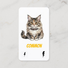 Common Punk Cat-Collector Card-Maine Coon Rebel  Visitkort
