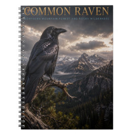 Common Raven Mountain Wilderness DJUR Anteckningsbok