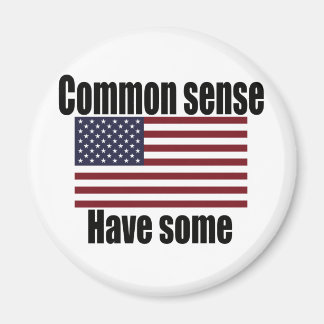 Common Sense American Flagga Magnet