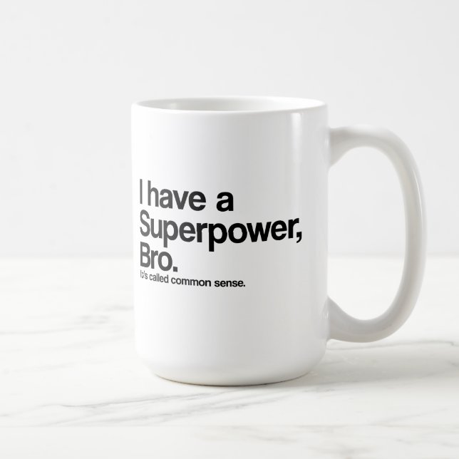 Common Sense Superpower Kaffemugg (Höger)