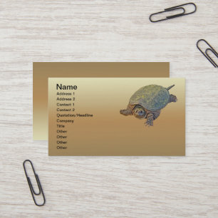 Common Snapping Turtle - Chelydra serpentina Visitkort