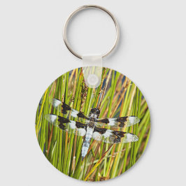 Common Whitetail Skimmer Dragonfly Photo Nyckelring