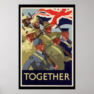 Commonwealth WW2 tillsammans Poster