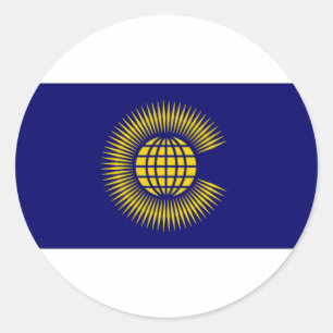 Commonwealthflagga Runt Klistermärke
