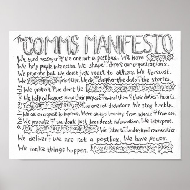 Comms Manifesto Poster (Framsidan)