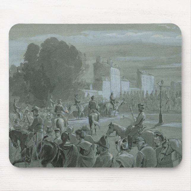 Communard fång som eskorteras till Versailles, Musmatta (Framsidan)