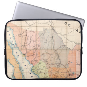 (Communications Brev) Karta of Mexico Laptop Fodral