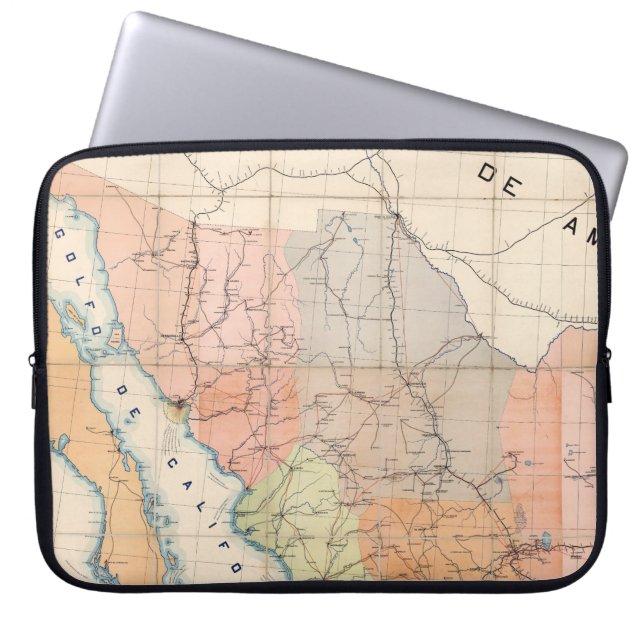 (Communications Brev) Karta of Mexico Laptop Fodral (Framsidan)