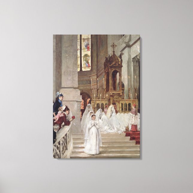 Communion at the Church of the Trinity, 1877 Canvastryck (Framsida)
