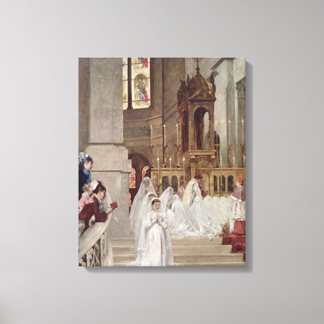 Communion at the Church of the Trinity, 1877 Canvastryck (Framsida)