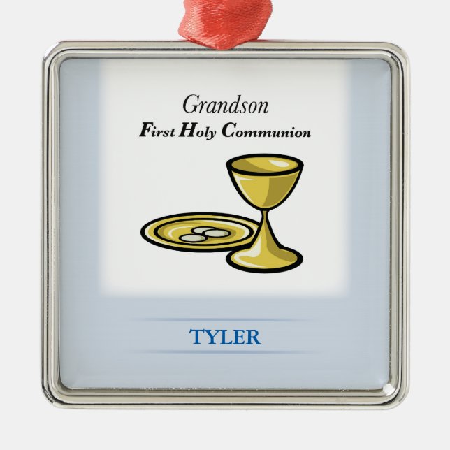 Communion Body och Blood Grandson Julgransprydnad Metall (Framsidan)