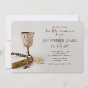 Communion Chalice Religiösa Inbjudningar