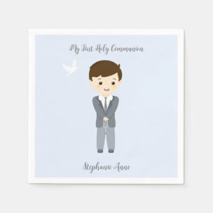 Communion Dove Boy Pappersservett