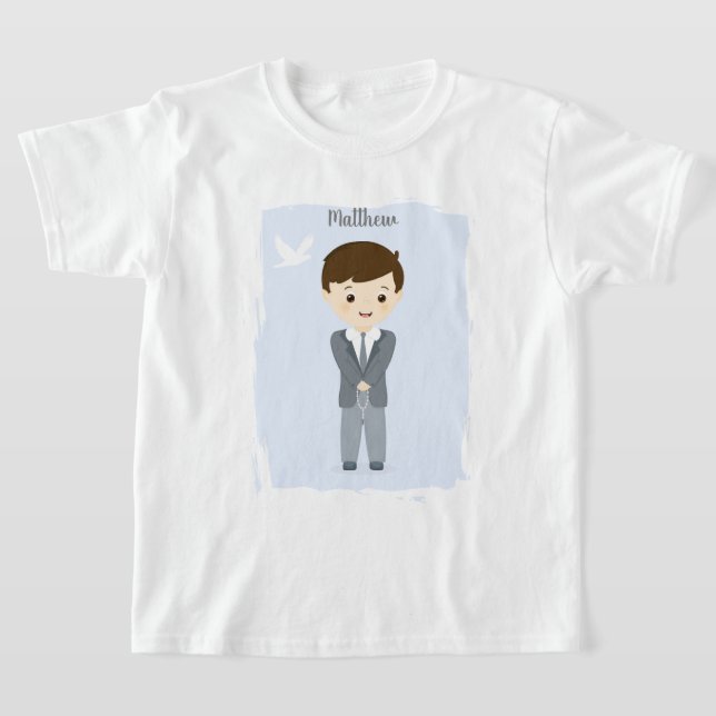Communion Dove Boy T Shirt (Laydown)
