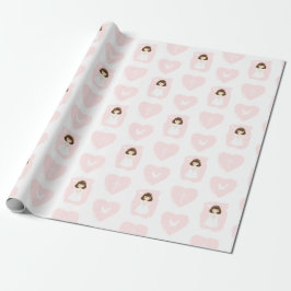 Communion Dove Brunette Girl Presentpapper