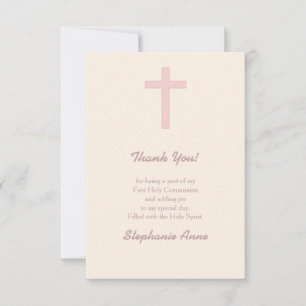 Communion Pastel Rosa Kor Inbjudningar