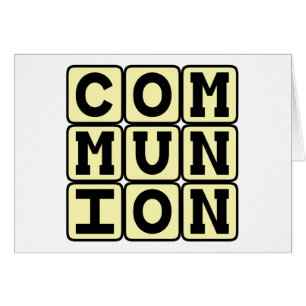 Communion, Religiösa Sacrament Hälsningskort