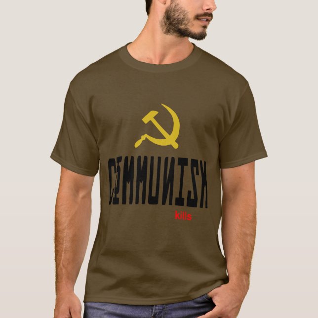 Communism kills  t shirt (Framsida)