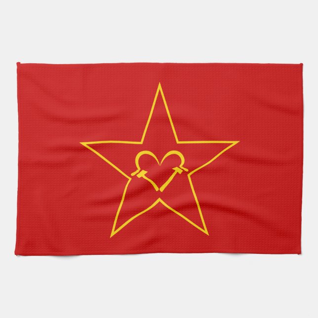 Communist Heart Kökshandduk (Horisontell)