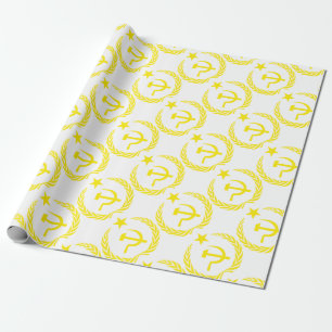 Communiste kalla krigetflagga presentpapper