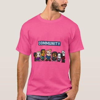 community bit karaktärsteam Aktivt roligt T Shirt