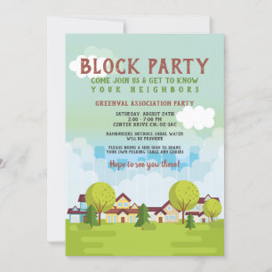 Community Block Party Inbjudningar