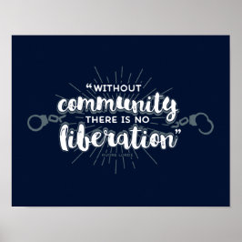 Community Liberation 11x14 Mörk Skriv ut Poster
