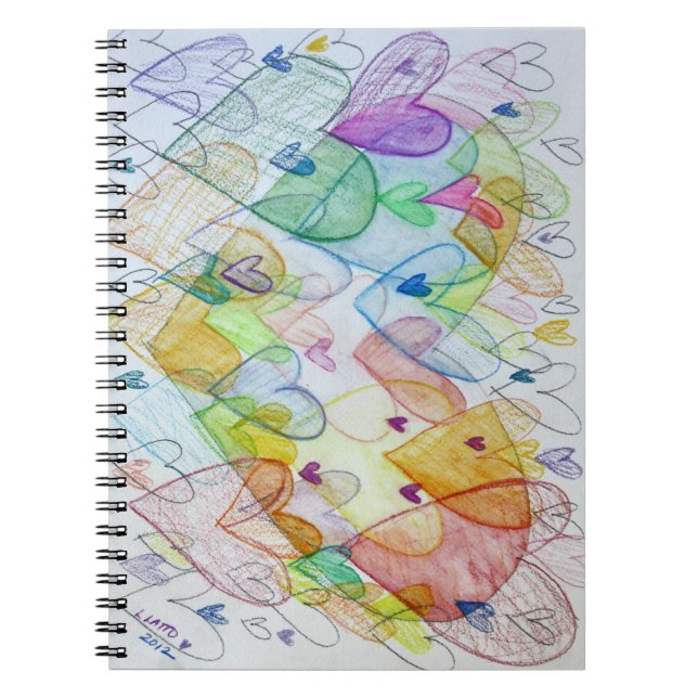 Community lyssnar på Rainbow Art Notebook Journal Anteckningsbok (Framsidan)