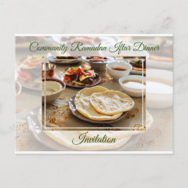 Community Ramadan Iftar Islamic Dinner Call Vykort