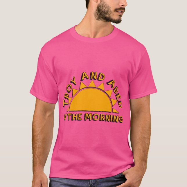 Communityroy och Abed på morgonen T Shirt (Framsida)