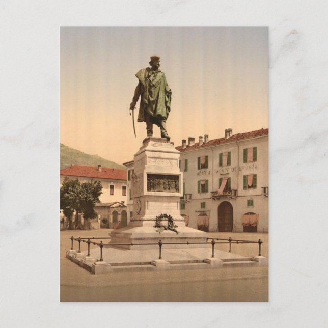 Como, Garibaldi Monument Vykort (Framsida)