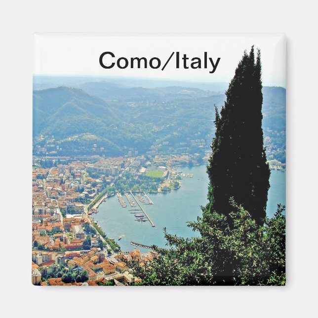 Como i Italien Souvenir Magnet (Framsidan)