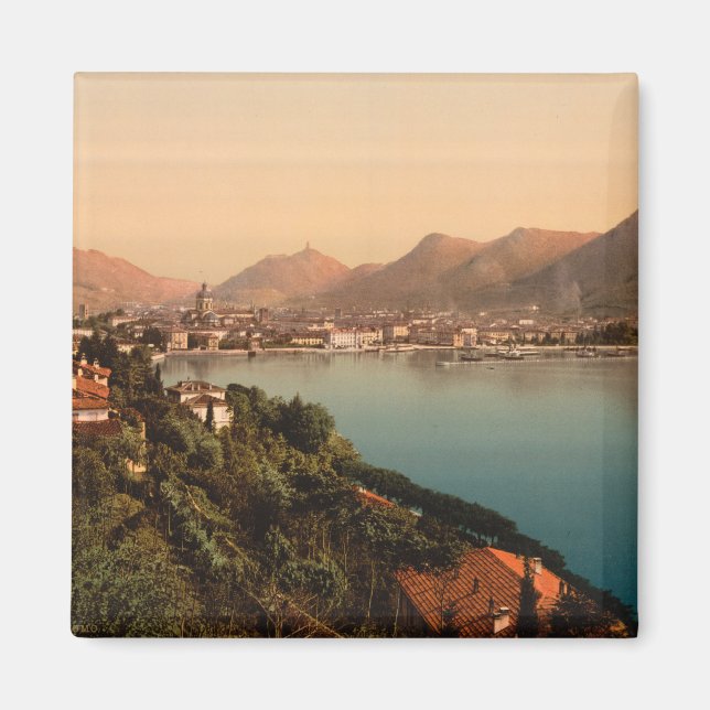 Como I, Sjö Como, Lombardiet, Italien Magnet (Framsidan)
