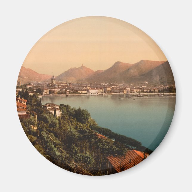 Como I, Sjö Como, Lombardiet, Italien Magnet (Framsidan)