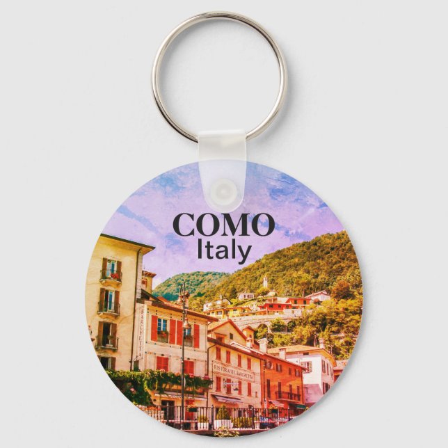 Como in Italien Souvenir Keychain Nyckelring (Framsida)