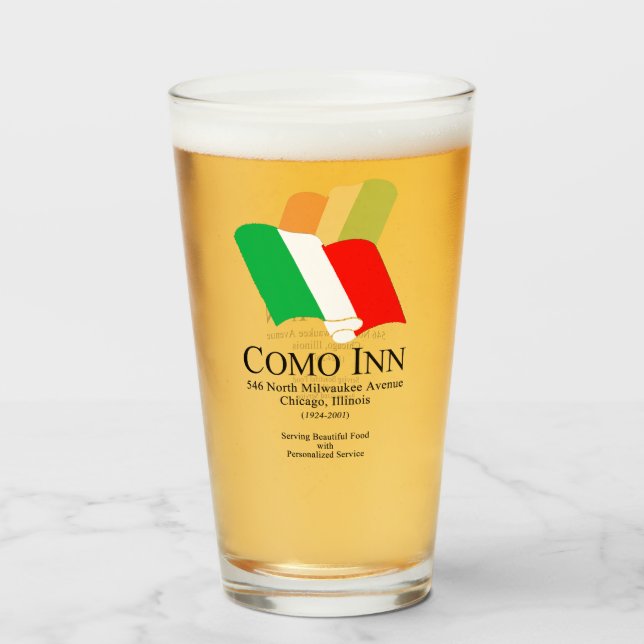 Como Inn Italy Restaurant, Chicago, IL Glaskopp (Framsida fylld)