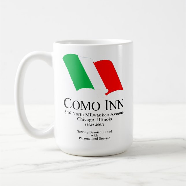 Como Inn Italy Restaurant, Chicago, IL Kaffemugg (Vänster)