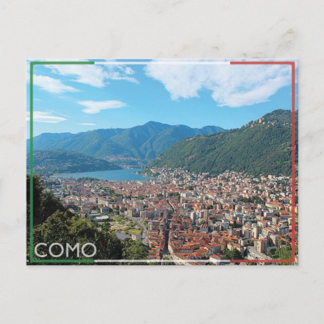 COMO - ITALIEN VYKORT (Framsida)